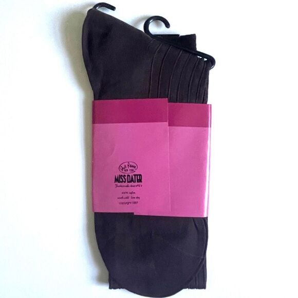 NWT Vintage 90s Miss Dater by Judi Rosen knee-high socks - Picture 2 of 2
